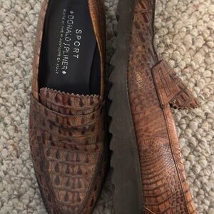 Donald Pliner Brown Loafers
